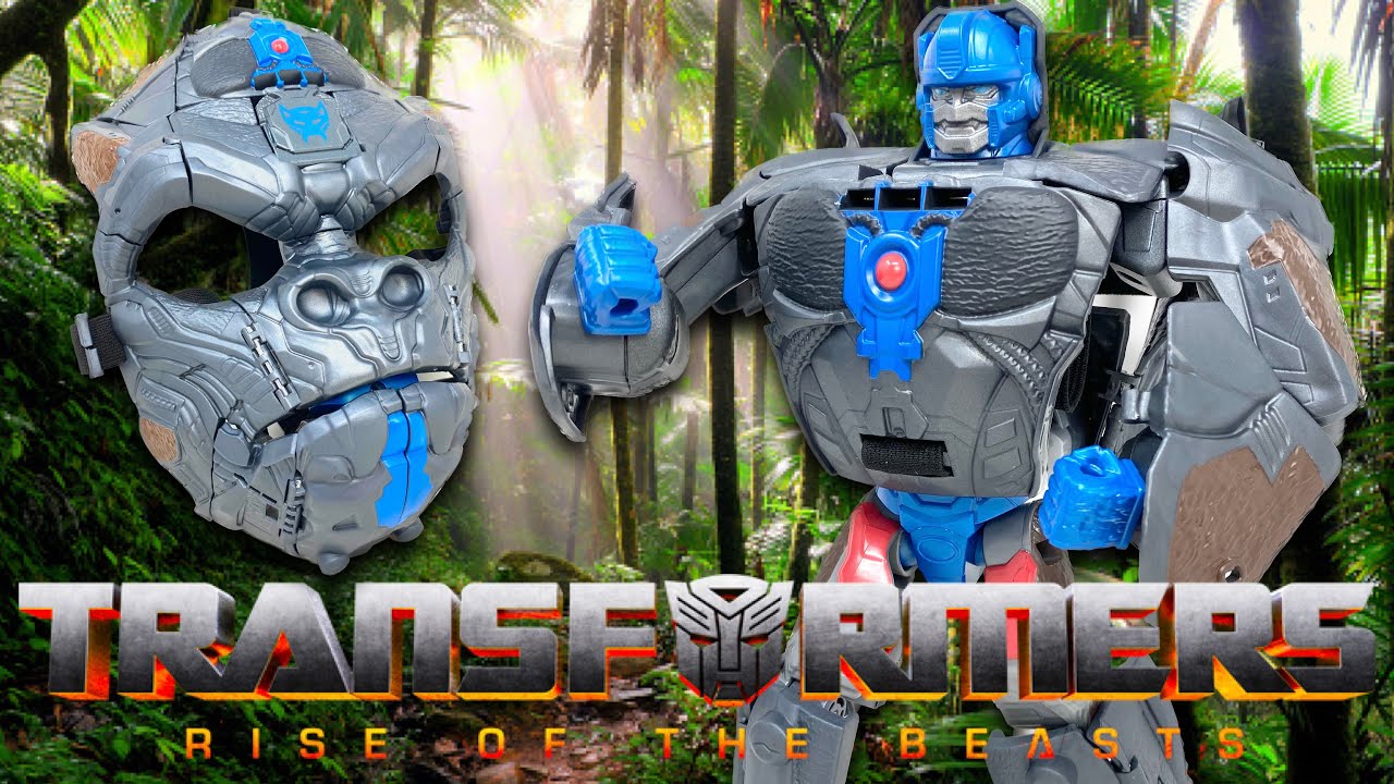 Transformers RISE OF THE BEASTS 2-In-1 Transforming OPTIMUS PRIMAL Mask Review