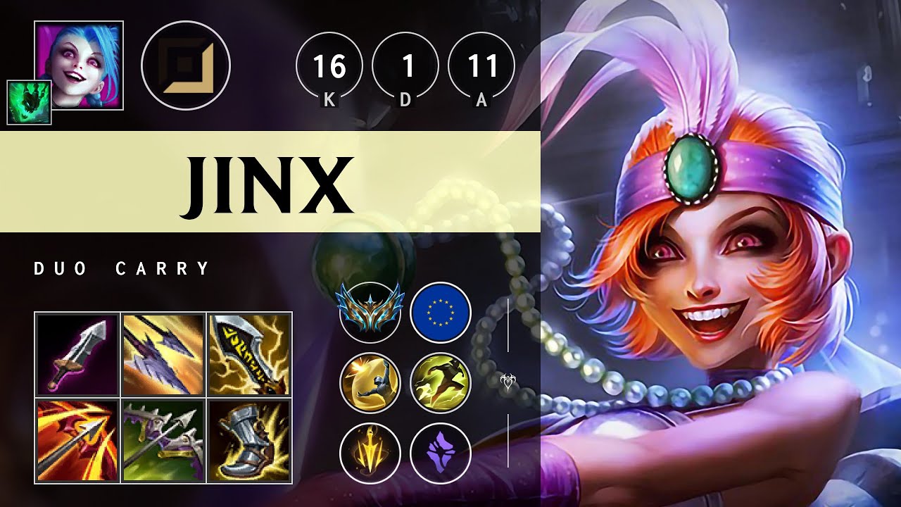 Jinx ADC vs Nilah - EUW Challenger Patch 25.S1.3