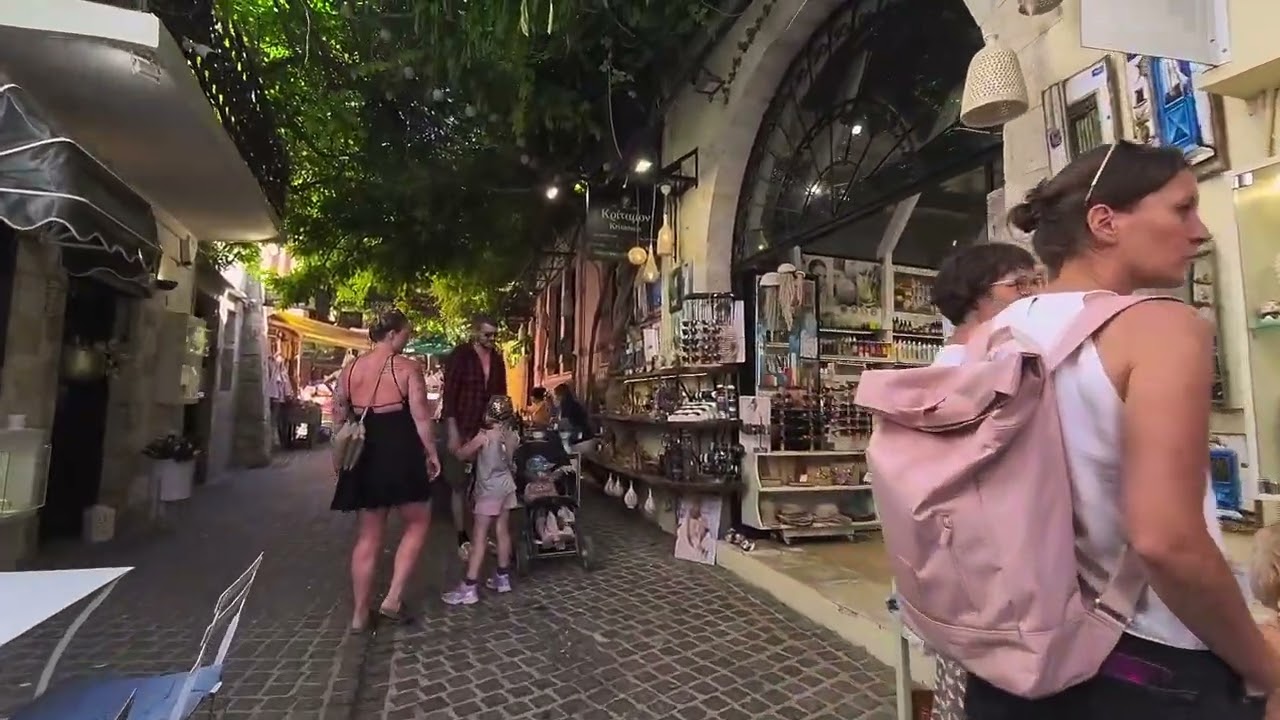Shopping Streets Chania Grete Greece  May 2024