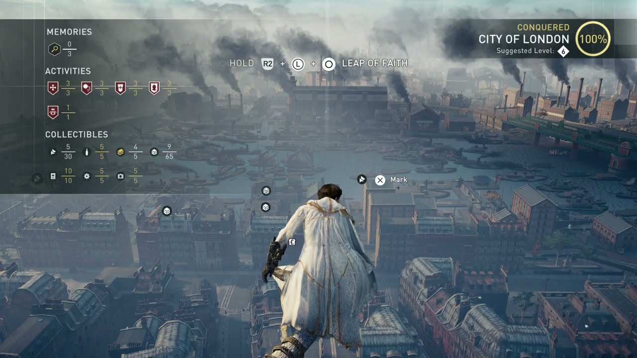 Assassins Creed: Syndicate - Chill Relaxing Theme - POV Birds Eye View