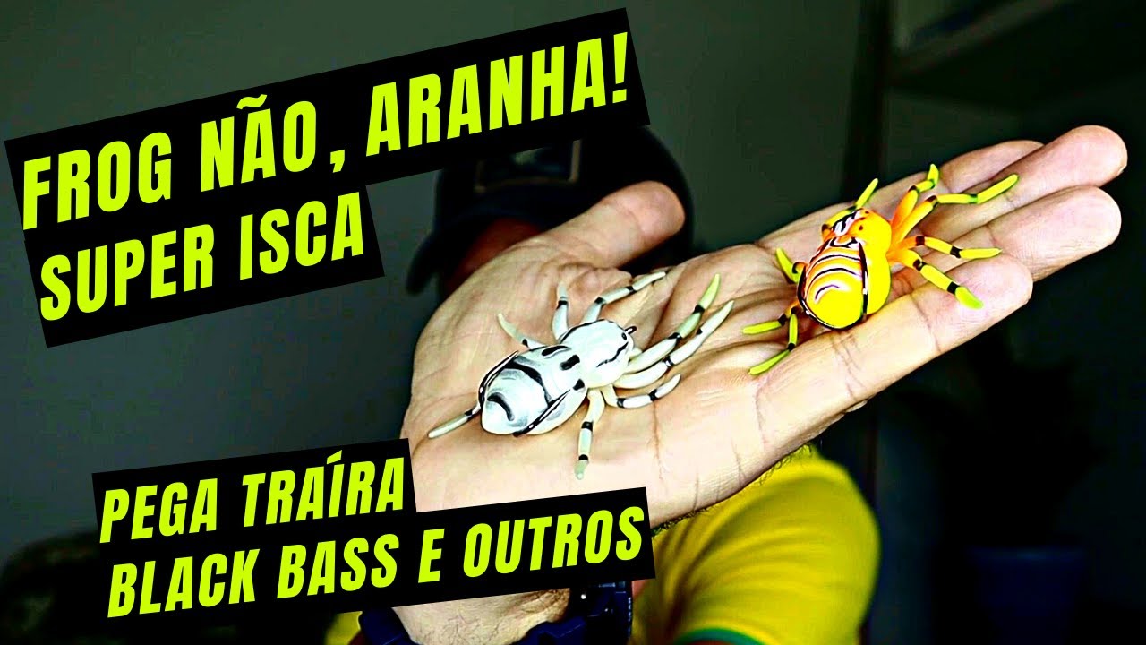PESCA COM FROG? NÃO, COM ARANHA. PEGA MUITO, Traíra, Black Bass e mais.