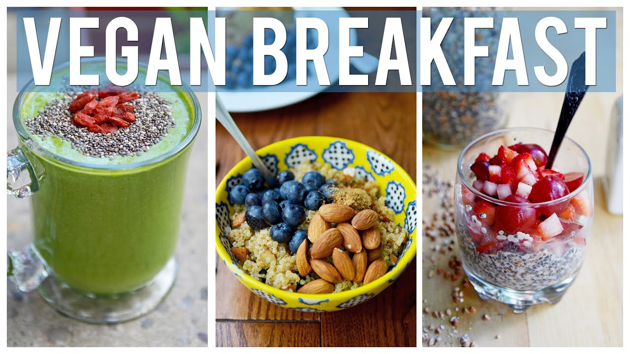 Easy & Healthy Breakfast Ideas | 3 YUMMY VEGAN RECIPES!