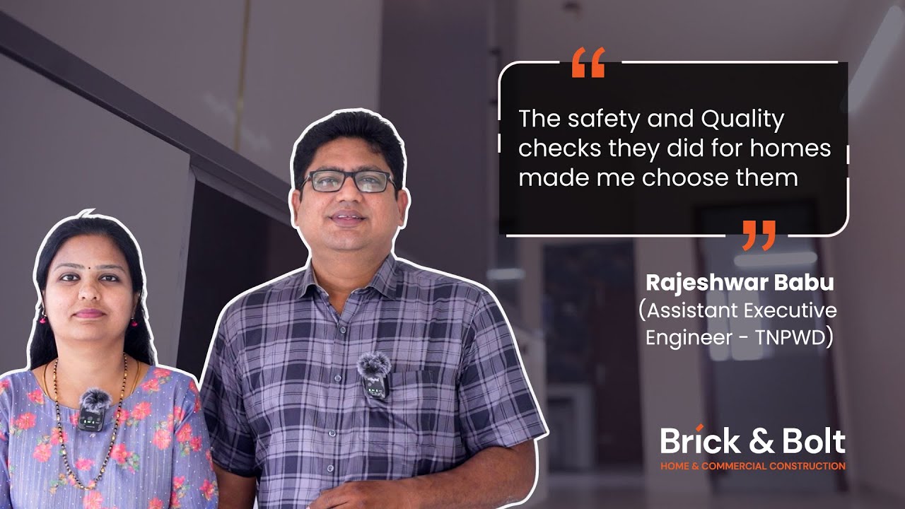 Homeowner&rsquo;s Honest Review on 4BHK Home Construction | 1200 sqft Chennai Home | Brick & Bolt🏡✨