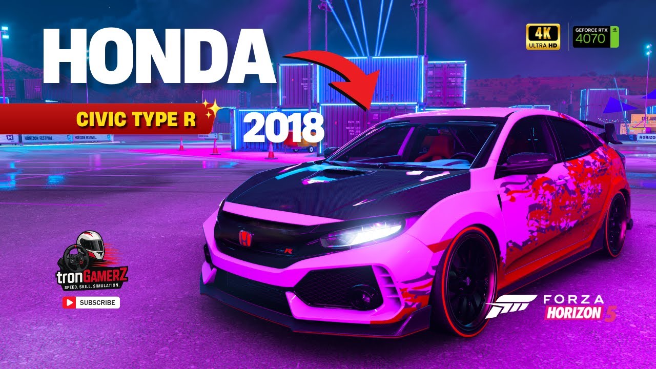 🔥 HONDA CIVIC TYPE R 2018 &mdash; Can This Hot Hatch Keep Up With Supercars in Forza Horizon 5?! 😱🏎️