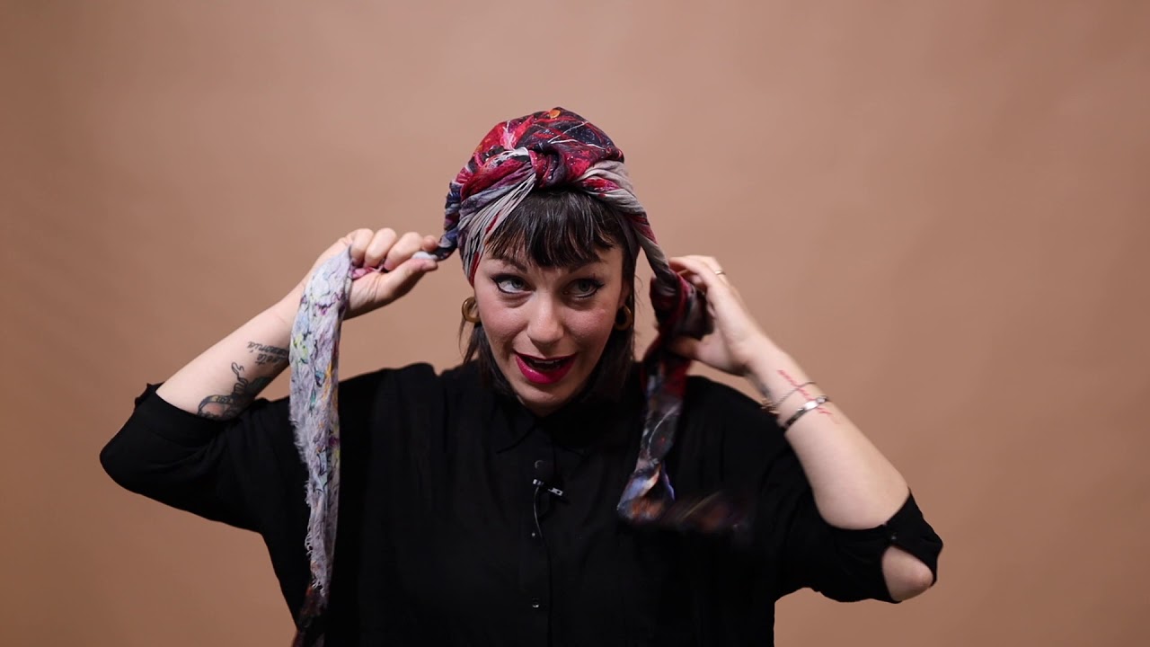 Come creare un turbante con una Pashmina di Cachemire || PROGETTO ILLUMINA #01
