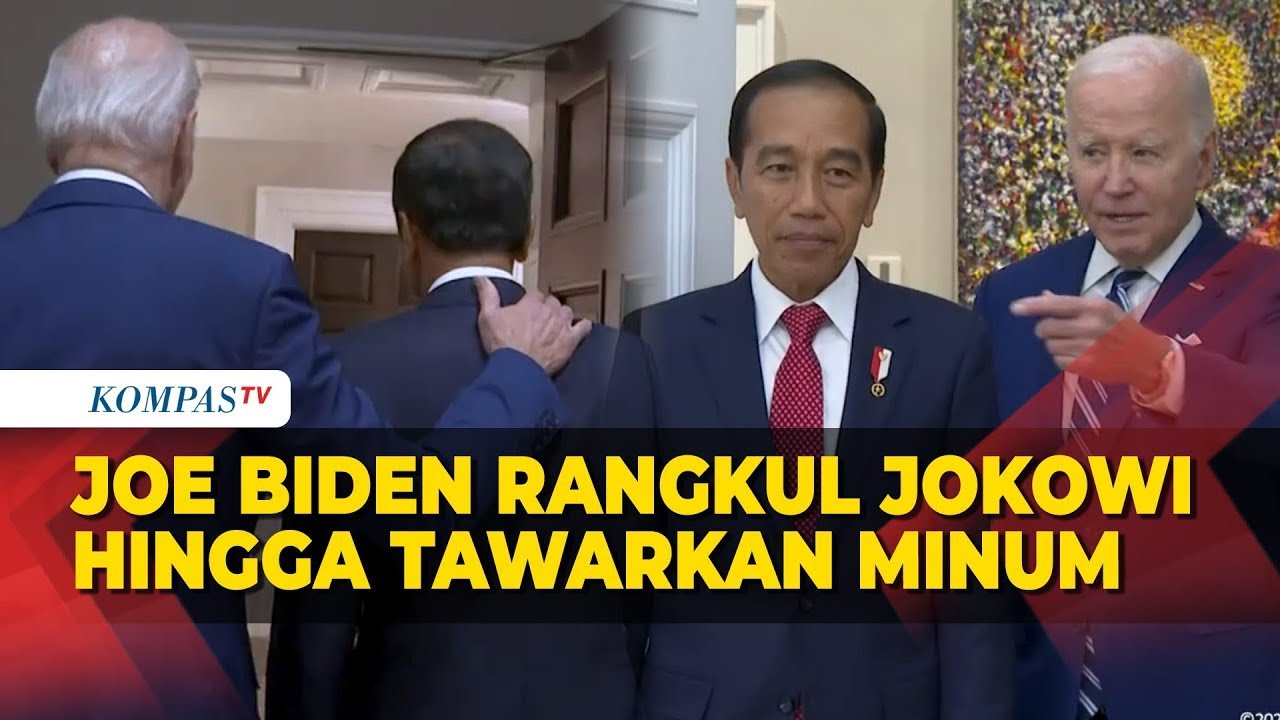 Momen Joe Biden Bertemu Presiden Jokowi di Gedung Putih