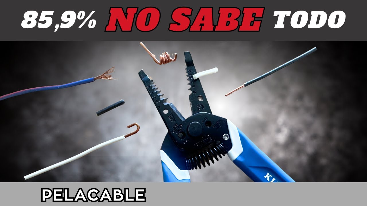 Como usar pinzas pela cable (pinza pelacables)