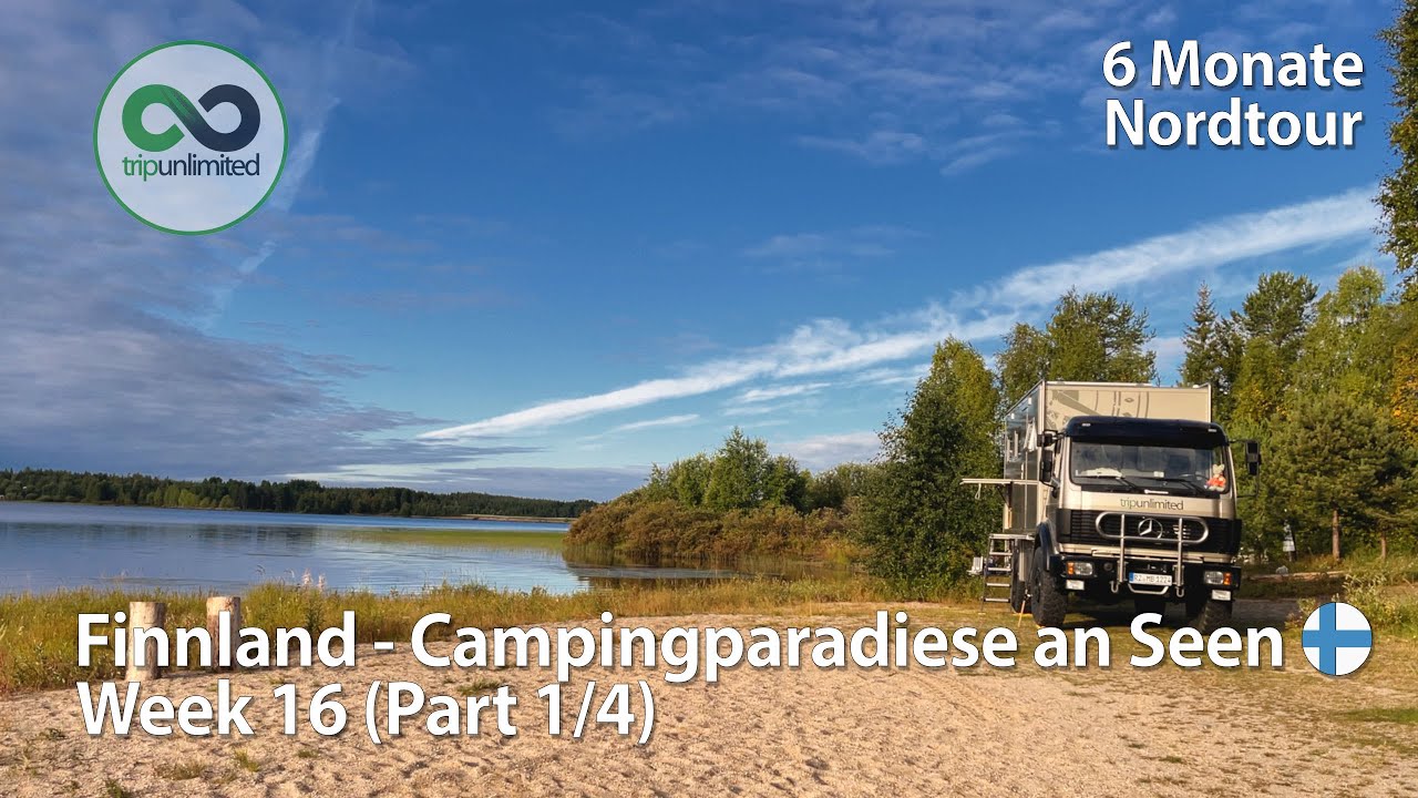 Stellplätze in Finnland ? Einer schöner als der andere! Lagerfeuer am Strand Woche 16 (1/4)