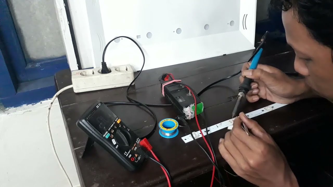 MEMPERBAIKI TV LED AQUA PART 2 FINAL