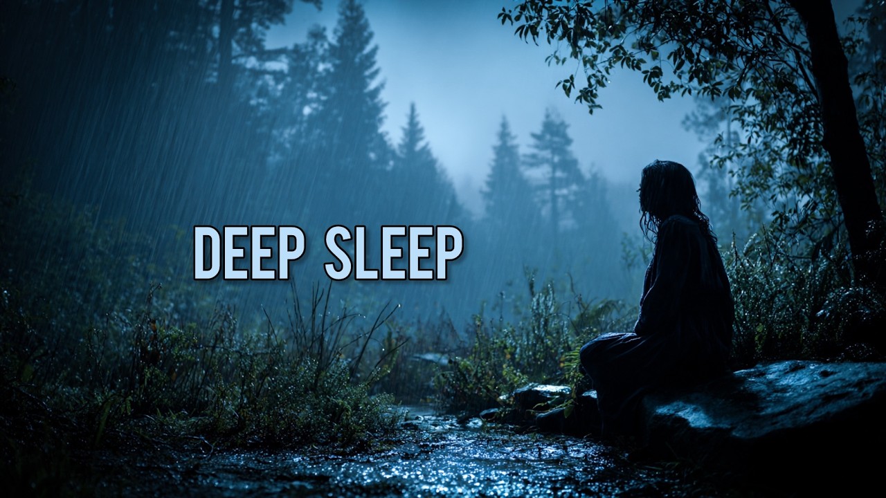 Soft Rain at Night 🌙 Relaxing Sleep Ambience | Moona Relax