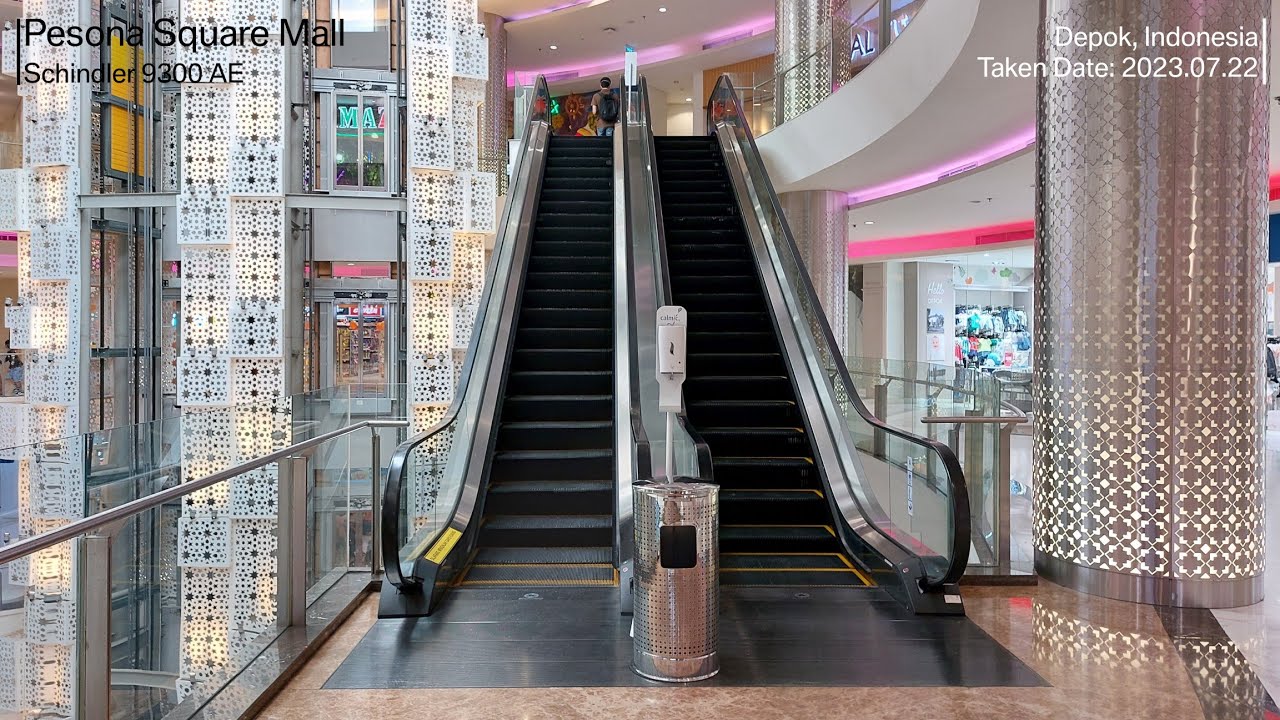 Schindler 9300 AE Escalators at Pesona Square Mall, Depok