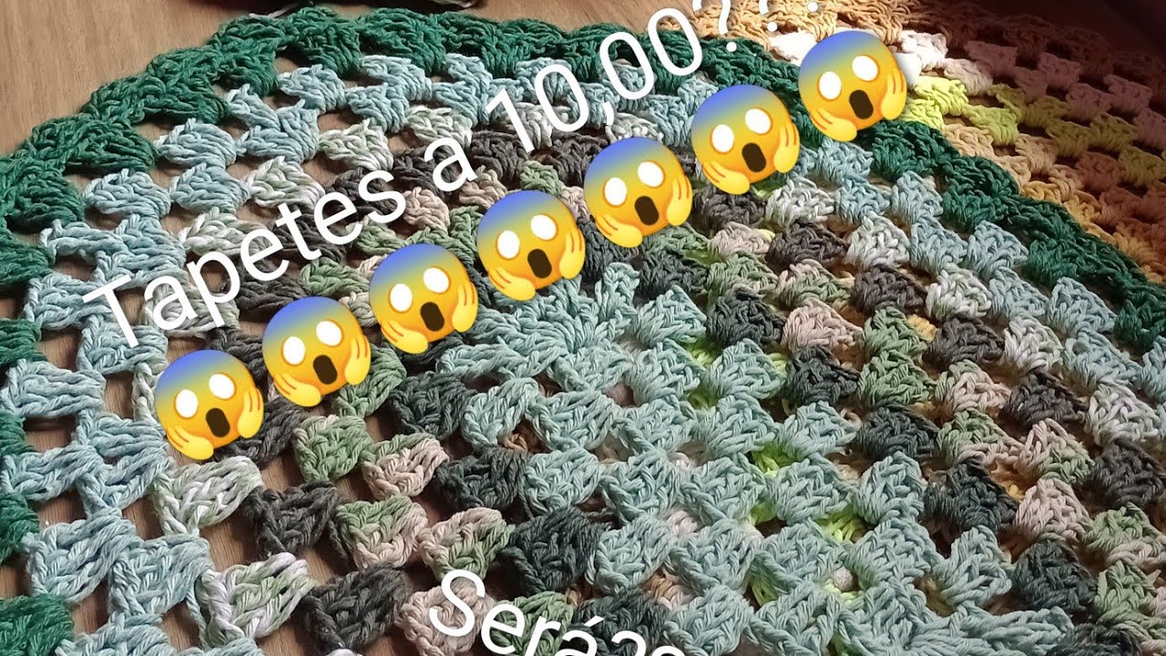 Novo Projeto 🫣 Iniciando Tapetes de 10,00😱🤭 #tapetedecroche 