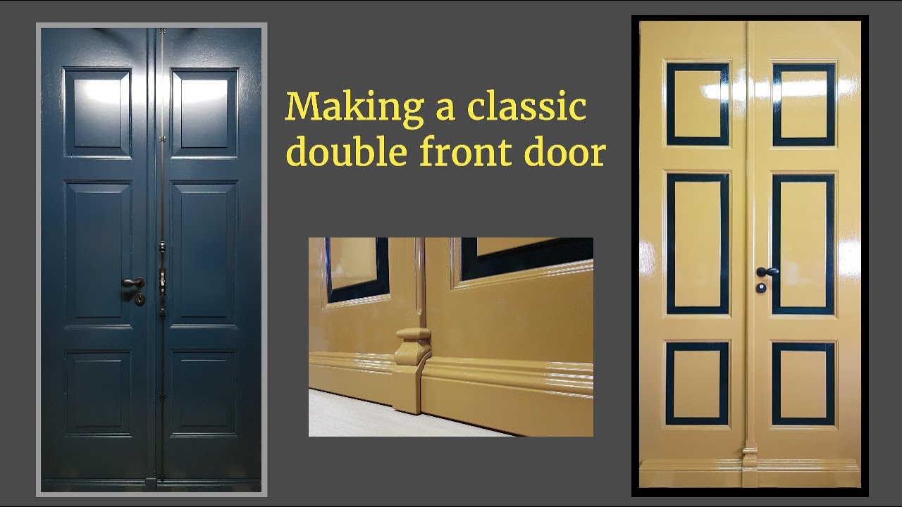 Making a classic double front door / Het maken van een klassieke dubbele voordeur