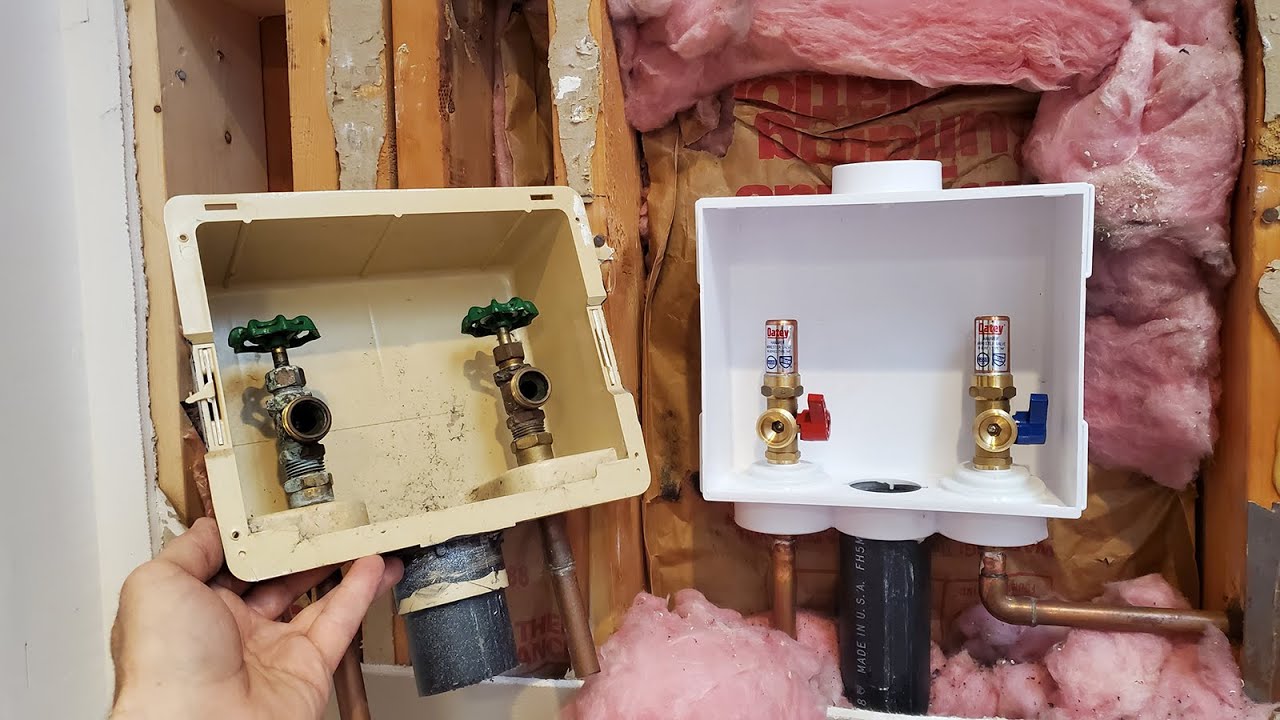 Washing machine Shut Off valve replacement. Замена кранов для стиральной машины