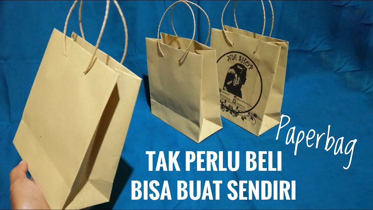 CARA DASAR MEMBUAT PAPERBAG / TAS KERTAS | DIY