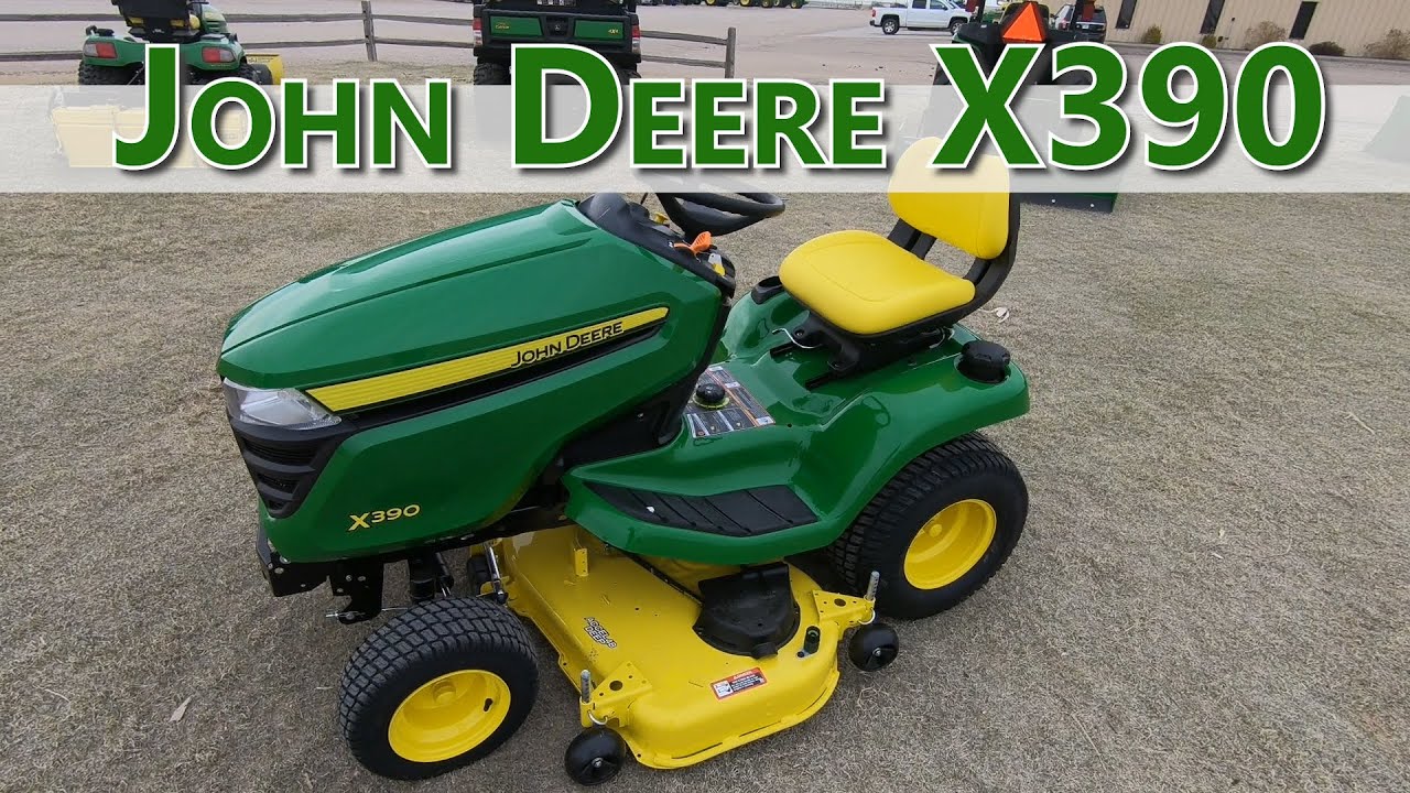 Ins and Outs! This is the John Deere X390 Riding Mower.