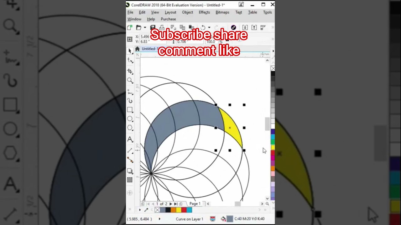 coreldraw mein design sunflower kaise phoolo Banega sundar painting beautiful background