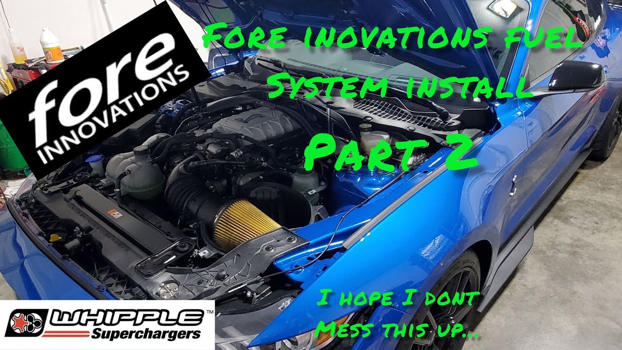 2020 GT500 Fore Innovations Fuel system install 3.8 Whipple Part 2 #mustang #shelby #gt500 #racing