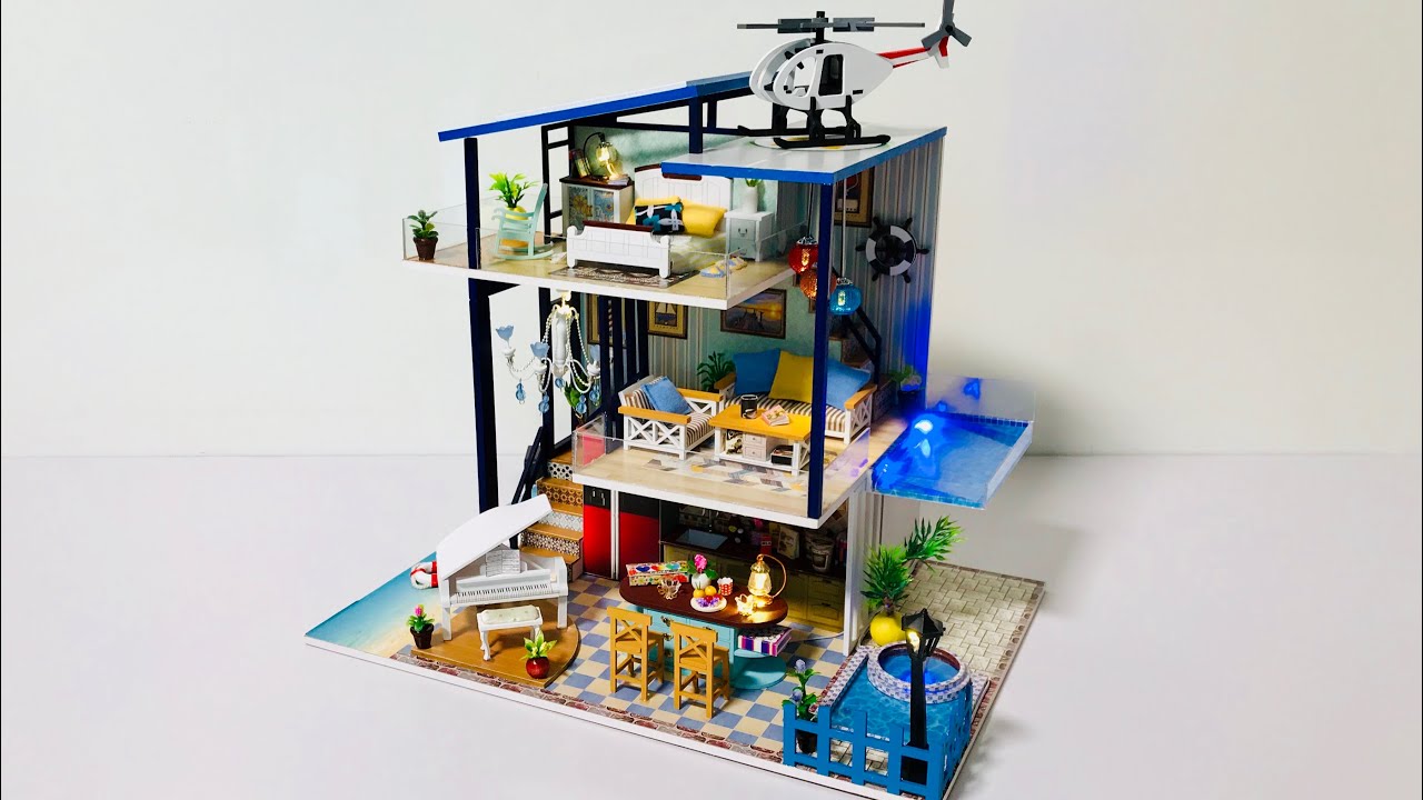 DIY Miniature Dollhouse/Beach house/미니어쳐 하우스 해변별장(2)