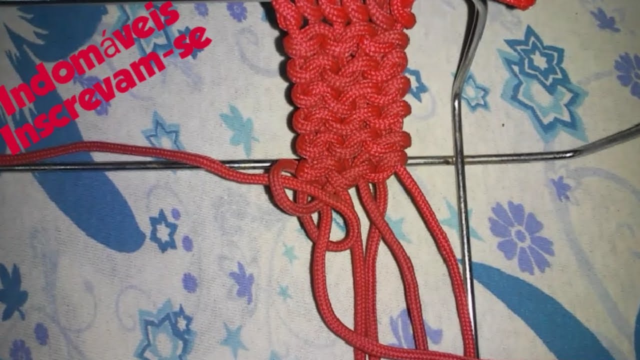 TRAN&Ccedil;A DE 6 TENTOS MACR&Atilde;ME PARA CINTOS E BRACELETES DE SOBREVIVENCIA APRENDA FAZER