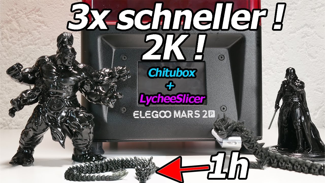 Elegoo Mars 2 Pro Test: schneller | besser | hält länger | Lychee Workflow