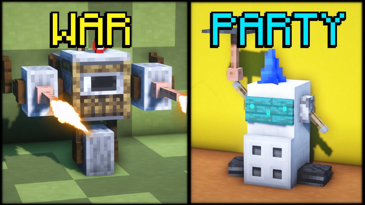 Minecraft | 10+ Robot Builds In Minecraft