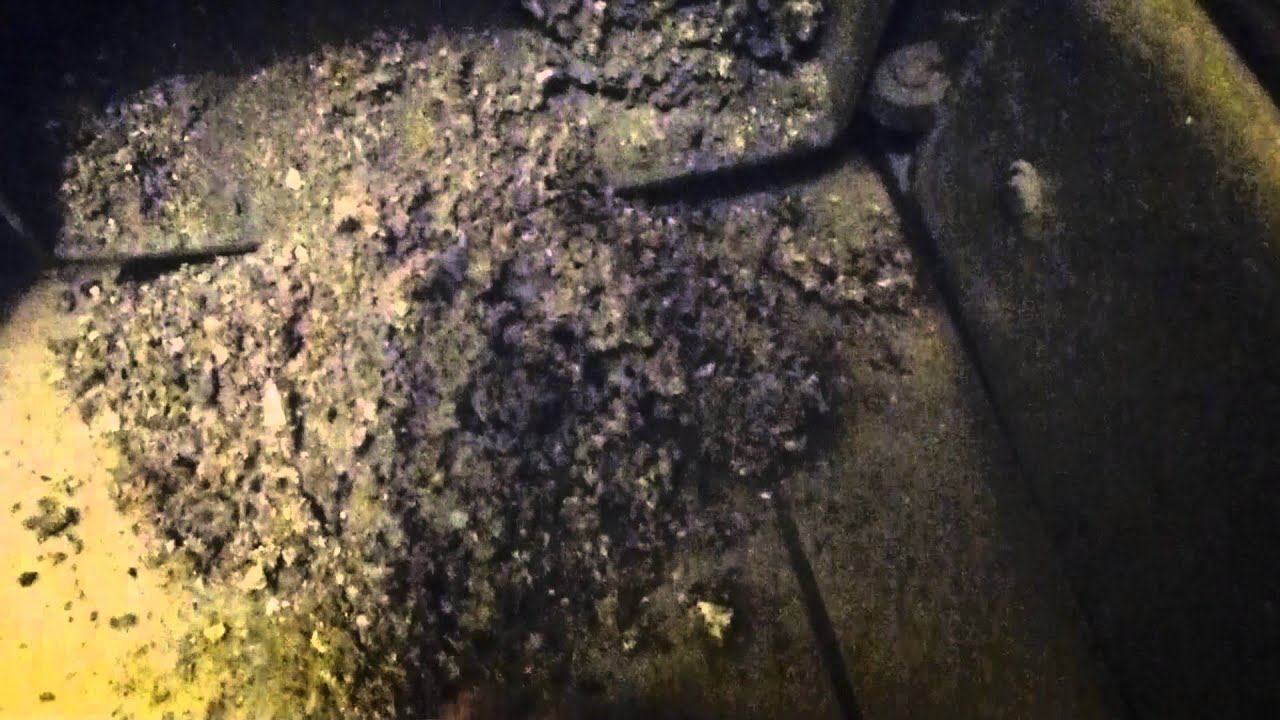 Popi&oacute;ł po spalaniu miału syberyjskiego na palniku brucer ze zmodyfikowaną dyszą od Minertu.