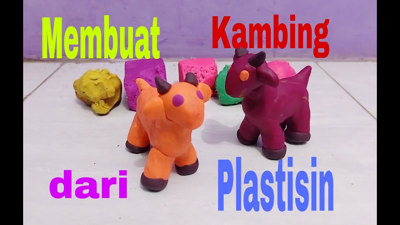 Cara Membuat Kambing dari Plastisin | Lilin Mainan