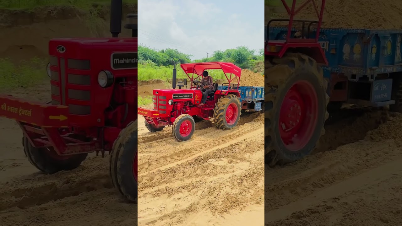 Mahindra 475 tractor trolley power performance 😱😘#automobile #shortvideo #shorts #reels