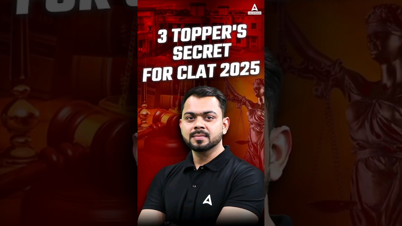 Toppers Secret For CLAT 2025 😱📚 #clat2025