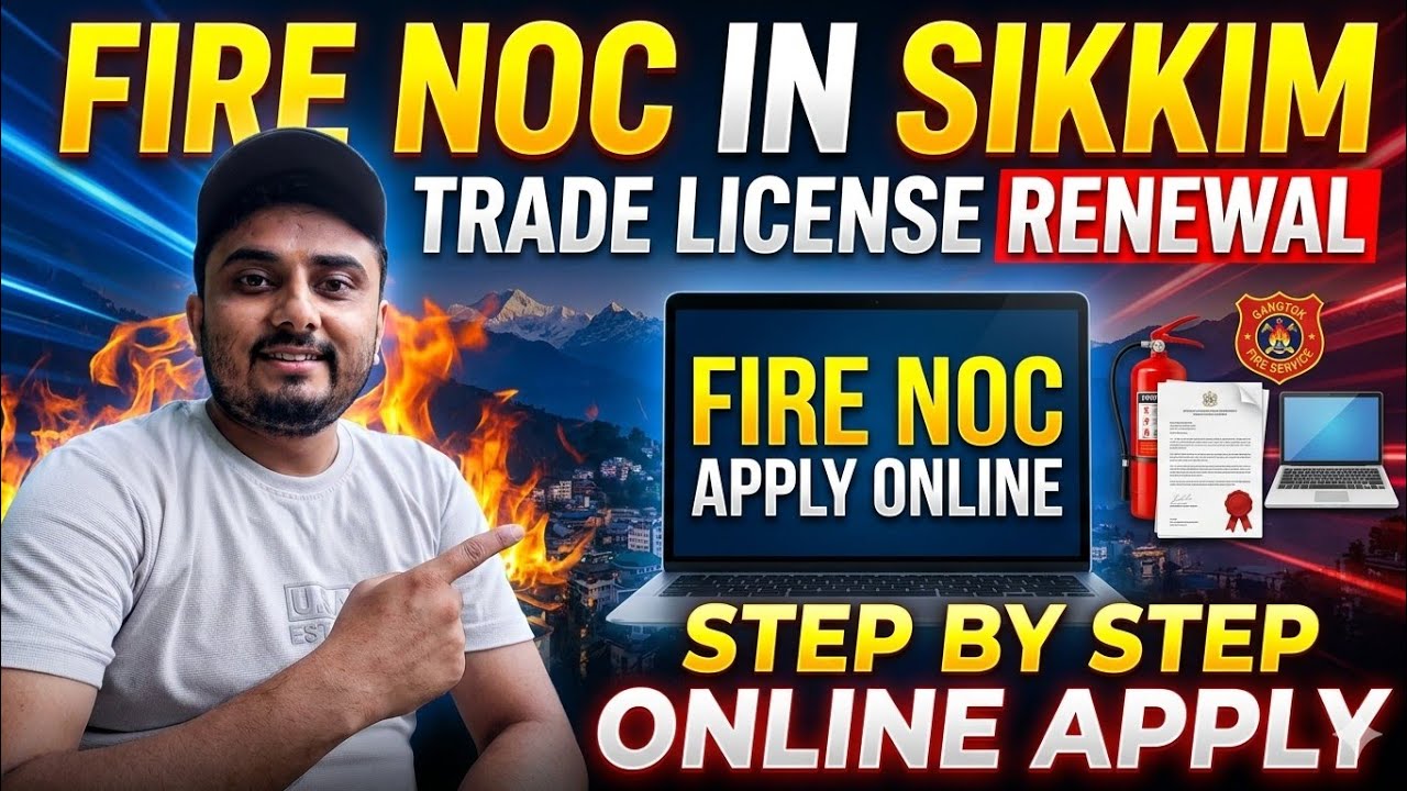 How to Apply Fire NOC Online in Sikkim 2026 🔥 | Trade License Renewal Process Step by Step