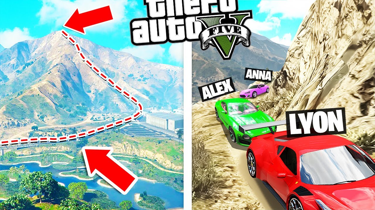 SFIDO I MIEI AMICI A SCALARE IL MONTE CHILLIAD SU GTA5!!