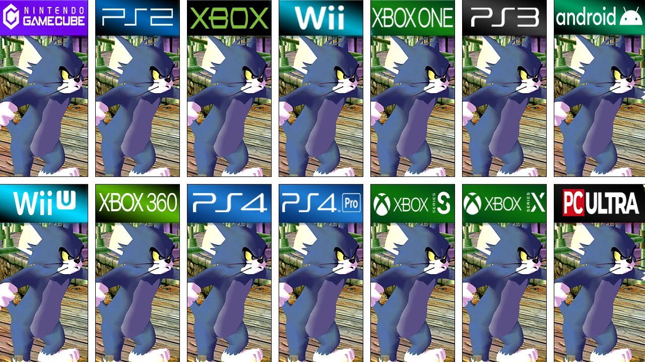 Tom and Jerry in War of the Whiskers in All Platforms: (Side by Side) 4K