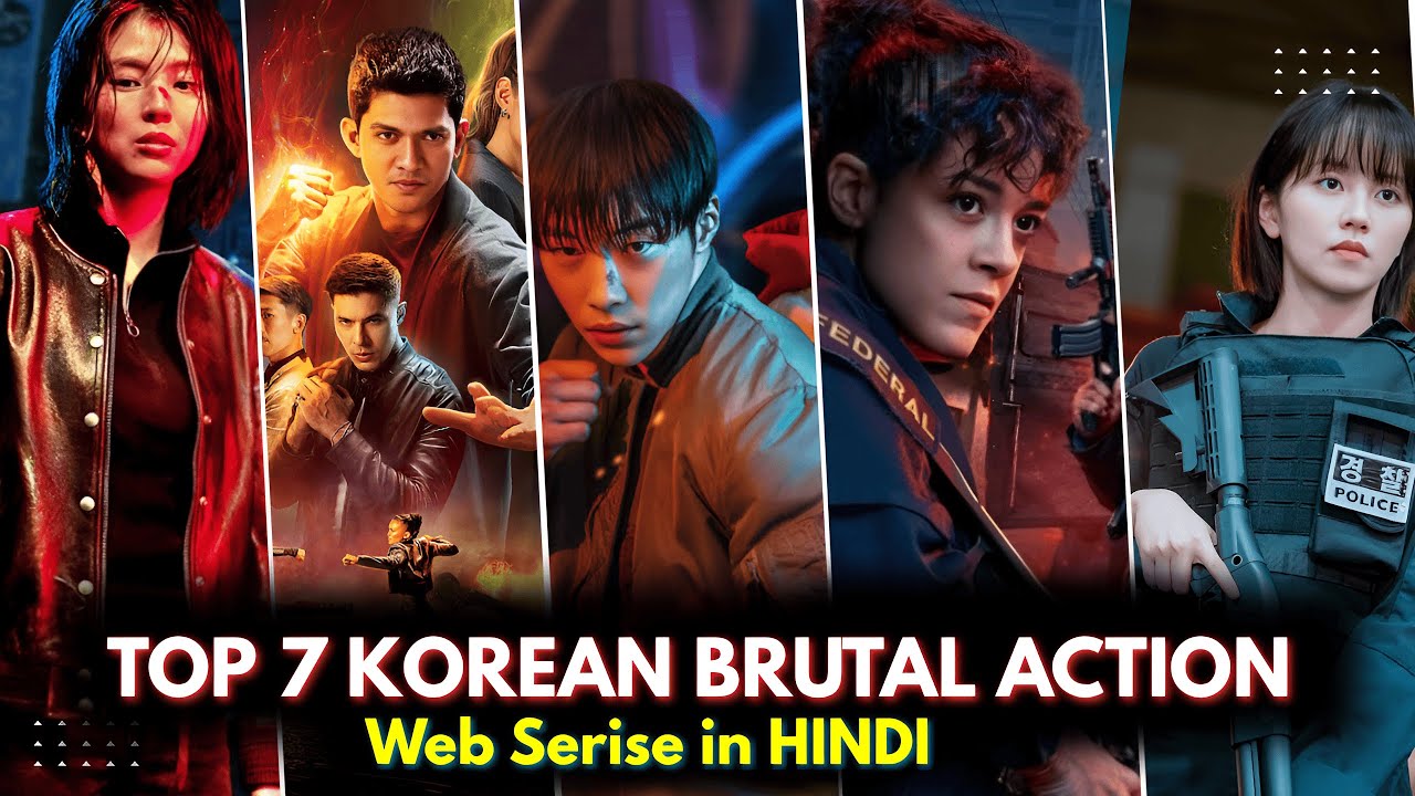 Top 7 Latest Korean Brutal Action Web Series in Hindi Dubbed | Best of 2025