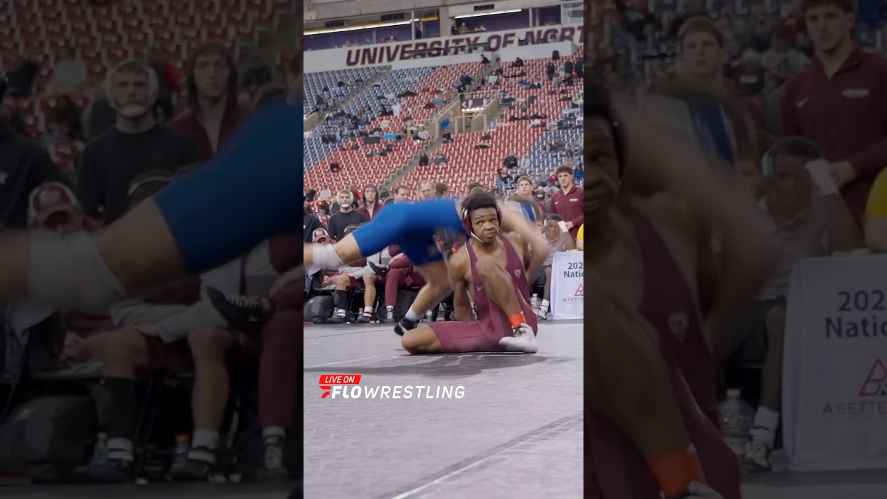 Jordan Williams disappearing on his opponents with this nasty overhook duck 🫥#ncaawrestling