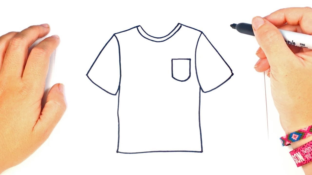 C&oacute;mo dibujar un Camiseta paso a paso | Dibujo f&aacute;cil de Camiseta