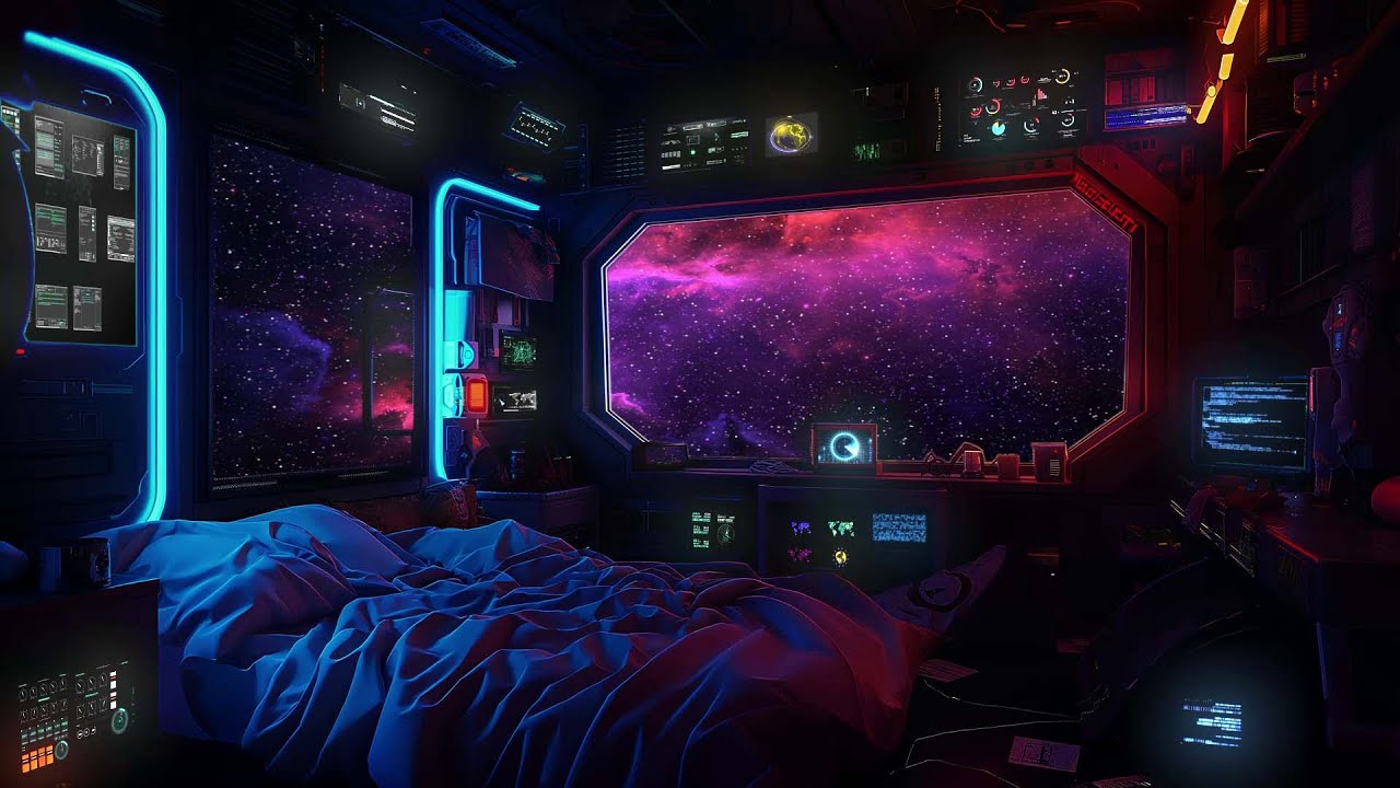 10 Hours Sleep Aid in the Universe | Spaceship Sounds, ASMR, White Noise, Brown Noise for Calm Sleep