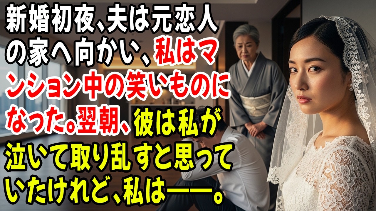新婚初夜、夫は元恋人の家へ向かい、私はマンション中の笑いものになった。翌朝、彼は私が泣いて取り乱すと思っていたけれど、私は――。