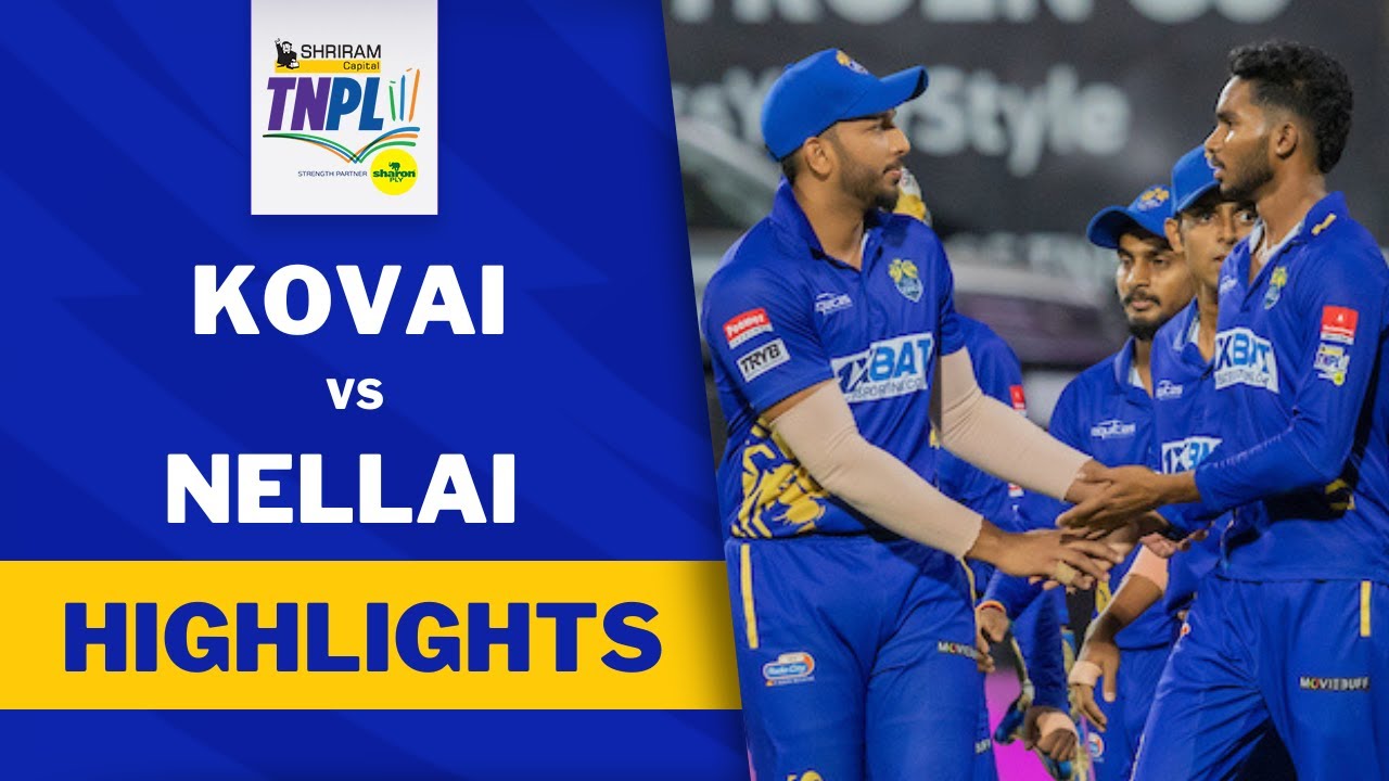TNPL Final English Highlights | Lyca Kovai Kings vs Nellai Royal Kings