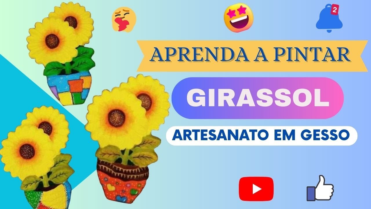 Curso de Pintura em Gesso ( GIRASSOL )