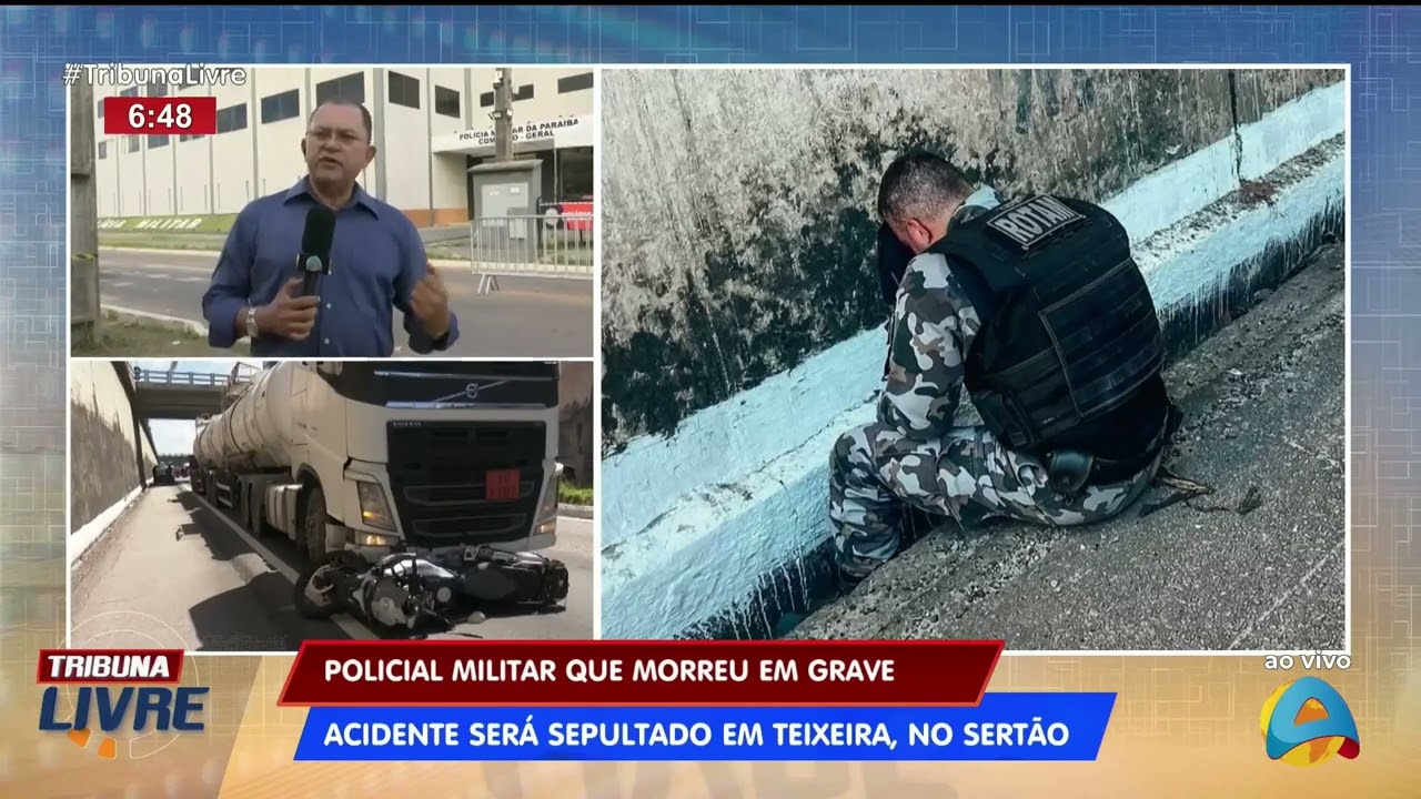 Tribuna Livre - Policial Militar que morreu em grave acidente será sepultado em Teixeira, no Sertão