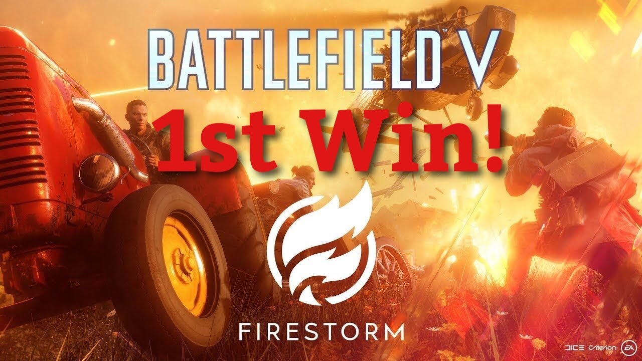 FIRST WIN IN FIRESTORM ON LAUNCH DAY! | Firestorm | Battlefield V | PS4 Pro Gameplay
