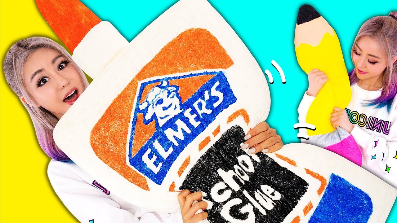 DIY GIANT Squishy School Supplies!