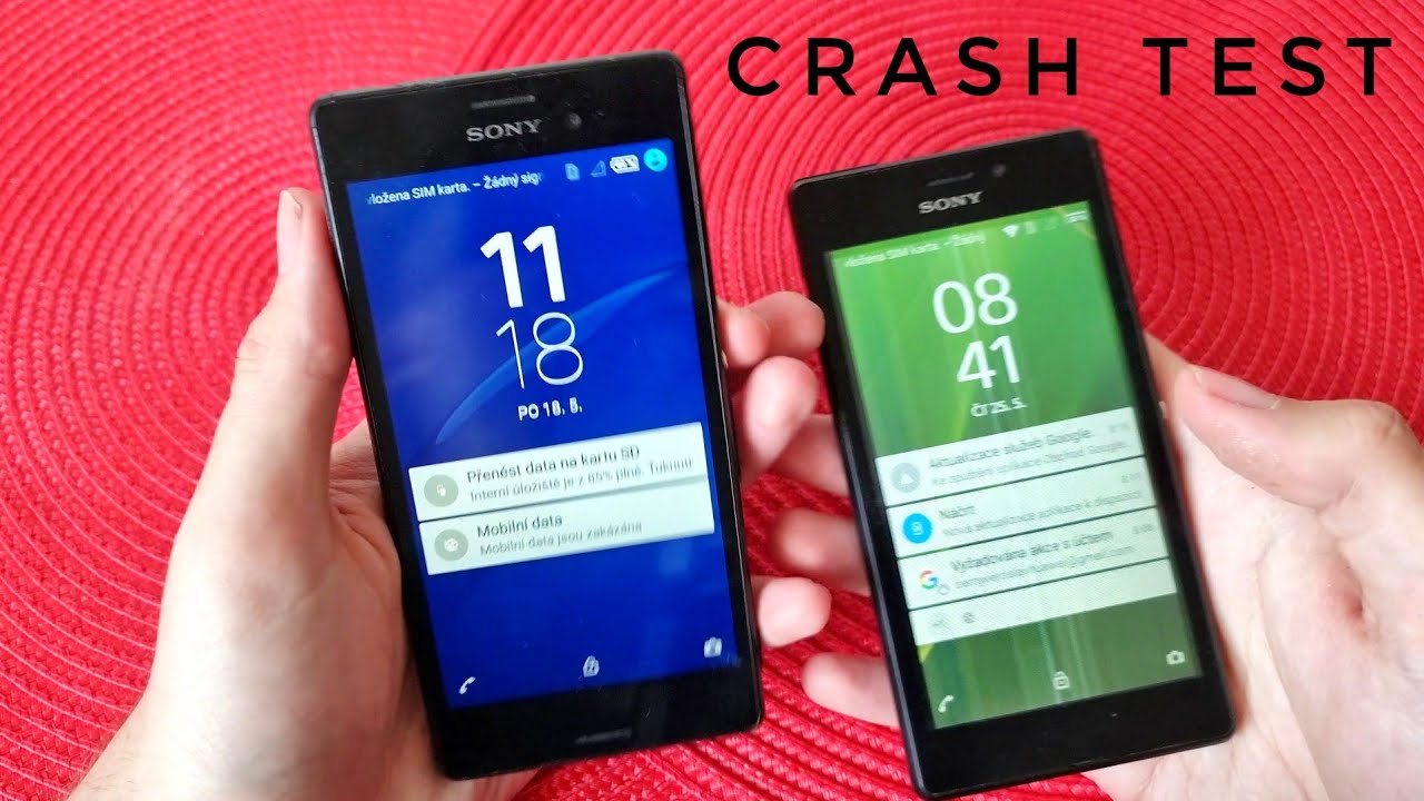 CRASH TEST - SONY XPERIA M2 VS XPERIA M3 - KDO Z KOHO, 4K