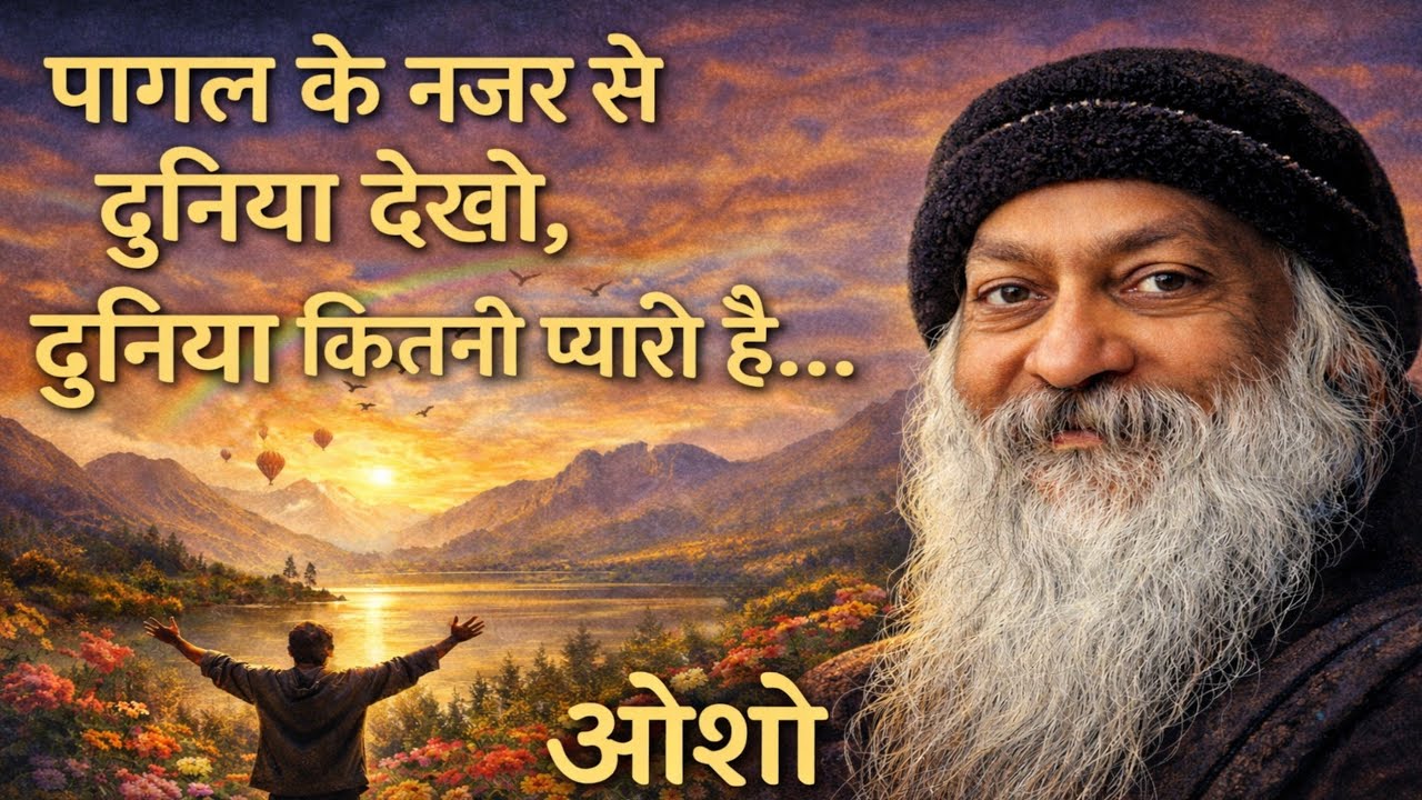 OSHO - पागल के नजर से दुनिया देखो दुनिया कितनी प्यारी हैं I osho speech hindi 