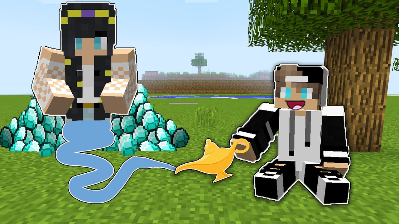 فلم ماين كرافت : تحولت الى مارد وانحبست في المصباح minecraft