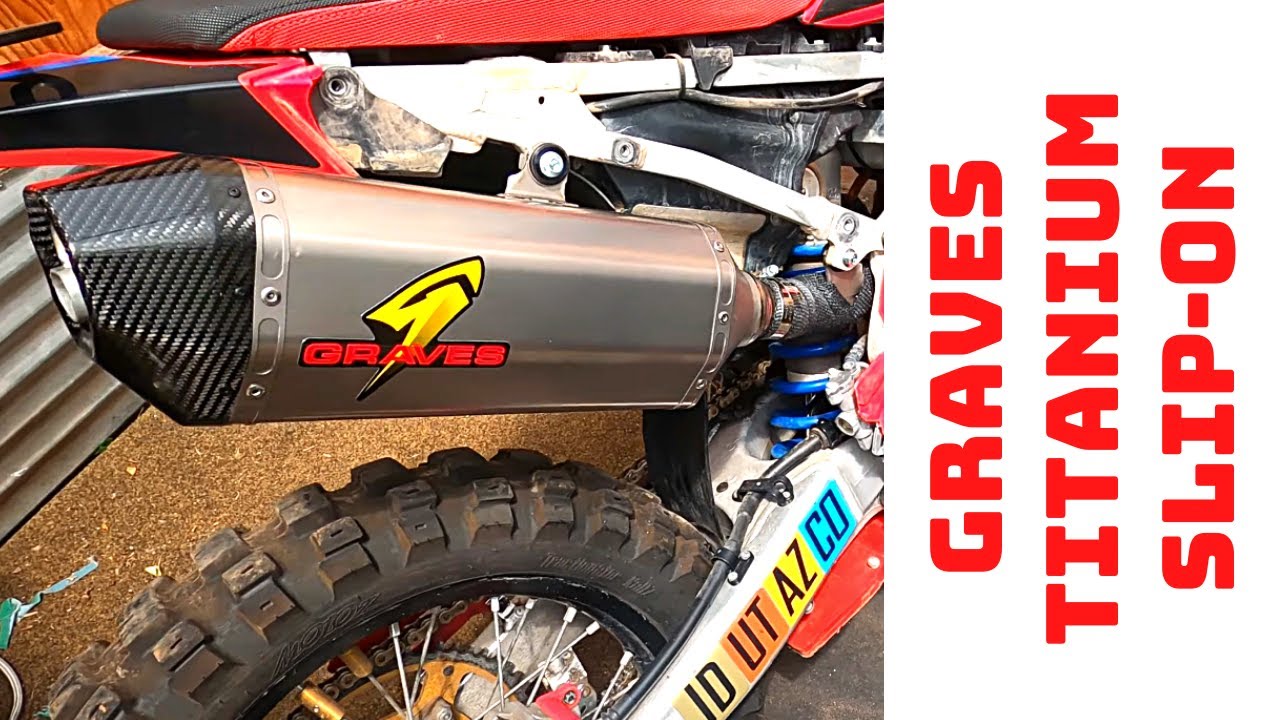 Титановый глушитель Graves Motorsports Slip-On для выхлопной системы CRF450RL