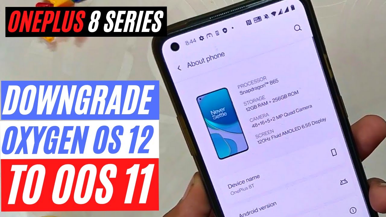 ROLLBACK Oxygen OS 12 TO Oxyegn OS 11 ONEPLUS 8 / 9R SERIES | TheTechStream