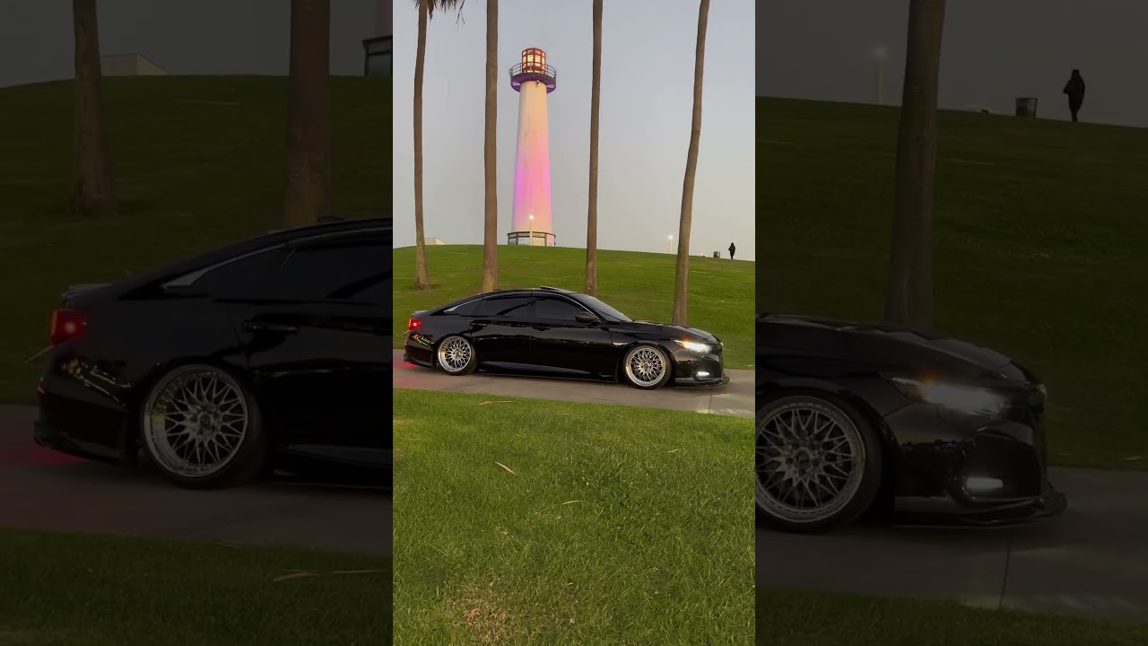 💡 🏠 🚗 💨 #bagged #accord #baggedandboosted #longbeach #socalsunset