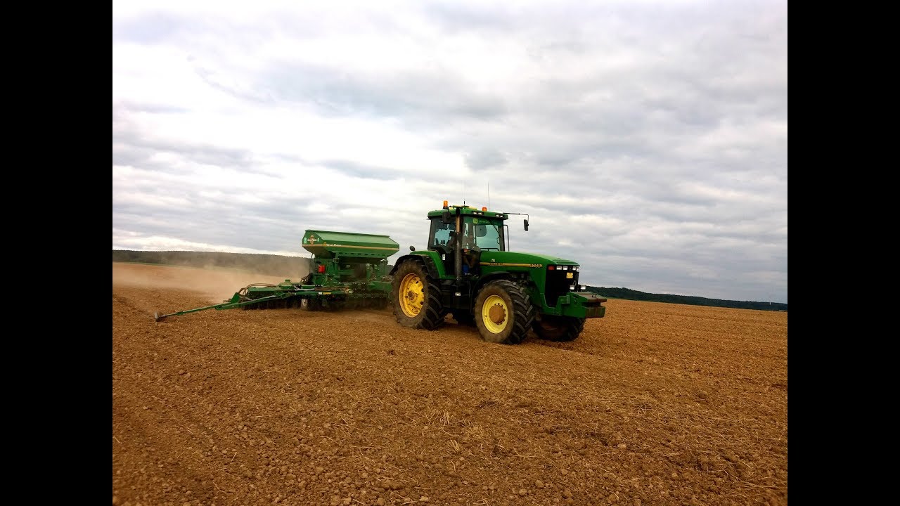 | John Deere 8200+Great Plains NTA 2000 | Setí řepky | Sowing rape | Siew rzepaku 2017 |